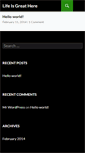 Mobile Screenshot of lifeisgreathere.com